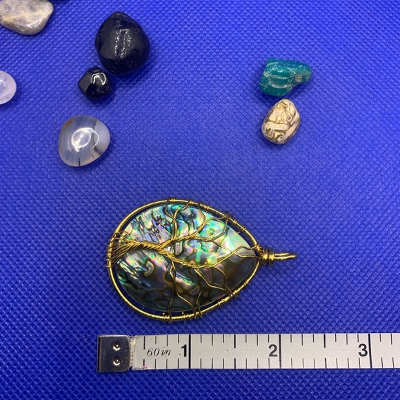 Fabulous Golden Copper Wire Wrapped Tree of Life Genuine Abalone Pendant‼️SOLD‼️ - Picture 12 of 14